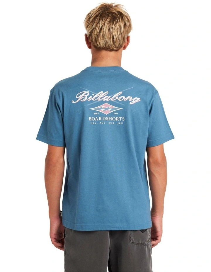 Cross Boar T-Shirt in Real Teal image 2