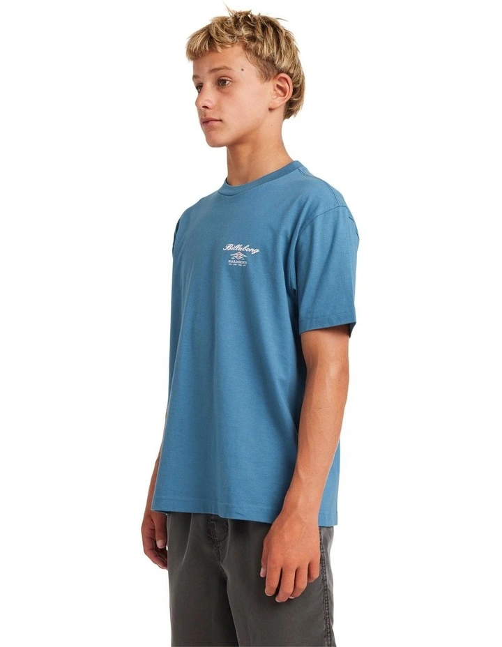 Cross Boar T-Shirt in Real Teal image 3