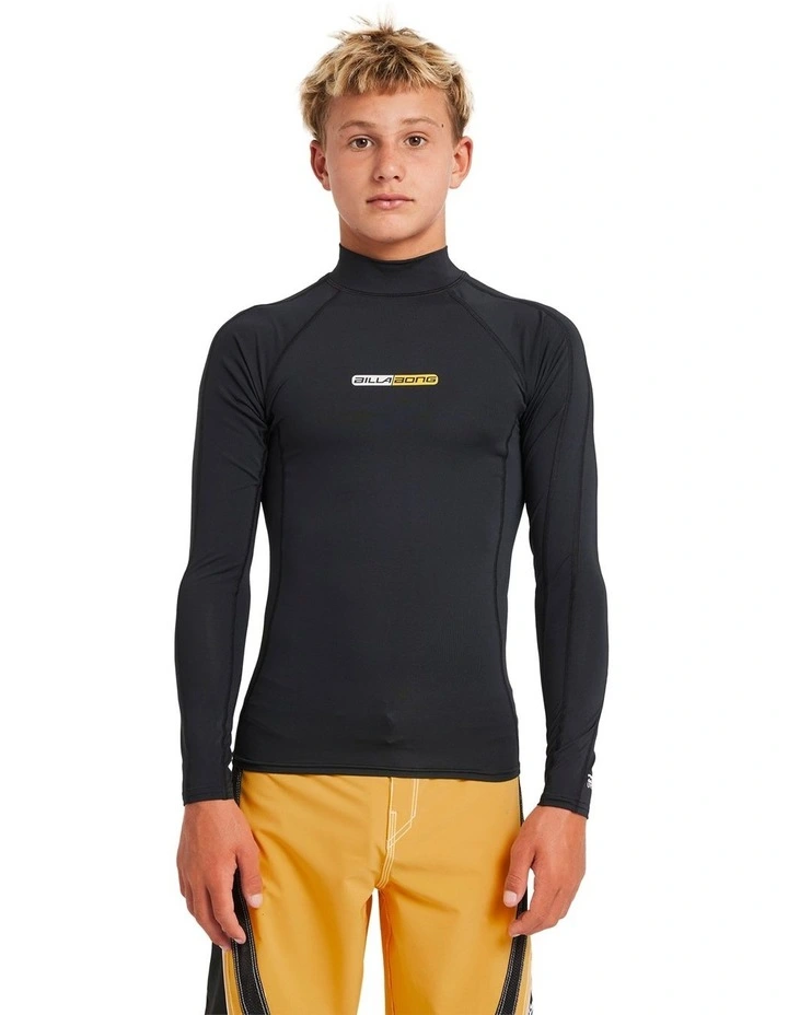 Spec Long Sleeve Rash Vest Black image 1