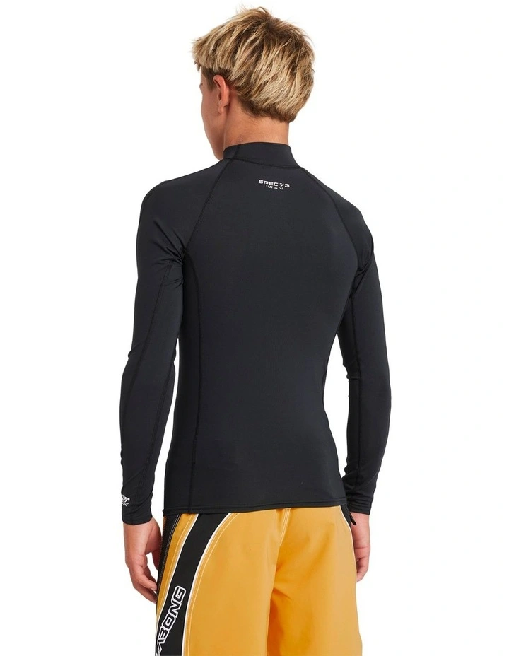 Spec Long Sleeve Rash Vest Black image 2