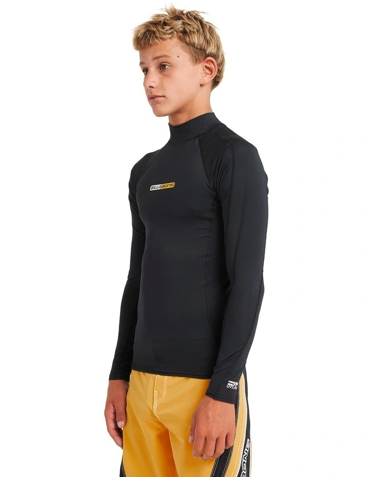 Spec Long Sleeve Rash Vest Black image 3