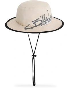 Script Boo Bucket Hat in Stone