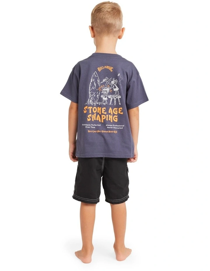 Stone Age T-shirt in Vintage Navy image 2