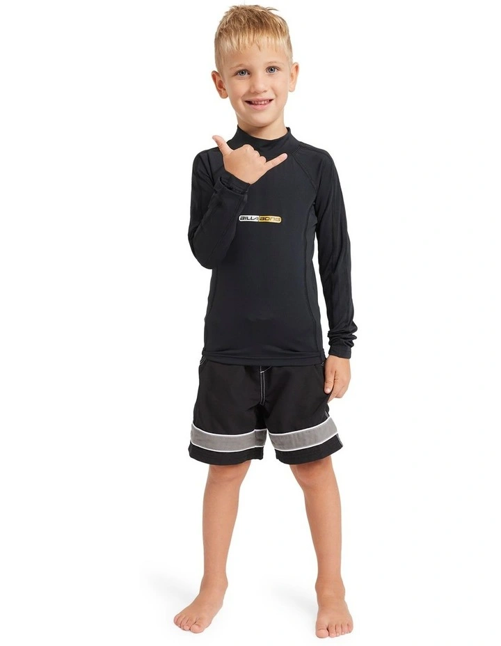 Spec Long Sleeve Rash Vest Black image 1