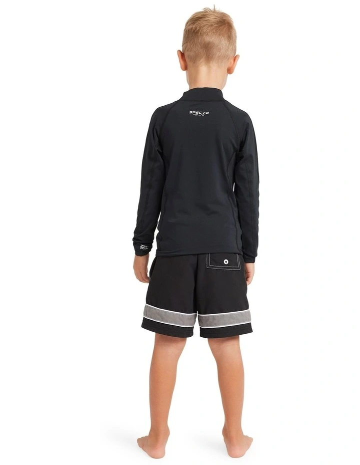 Spec Long Sleeve Rash Vest Black image 2