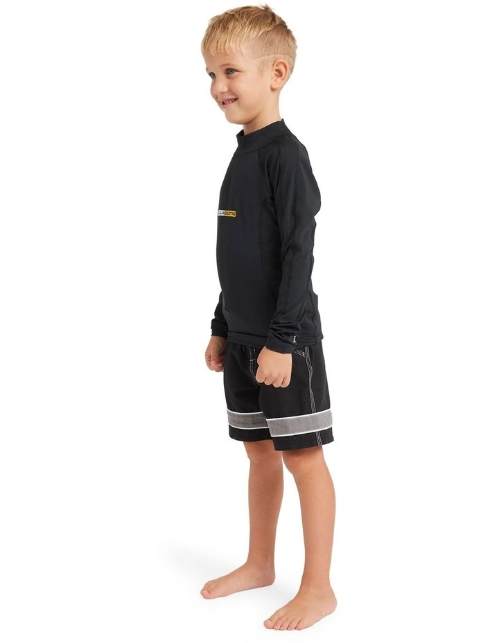 Spec Long Sleeve Rash Vest Black image 3