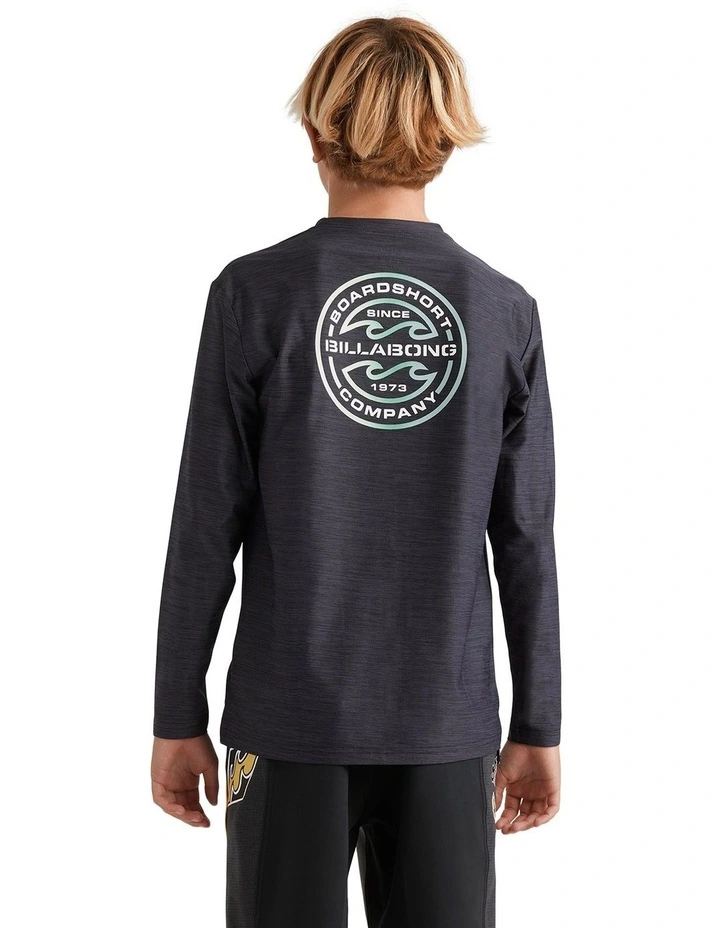 Rotor Shorline Long Sleeve Rash Vest Black Heather image 2