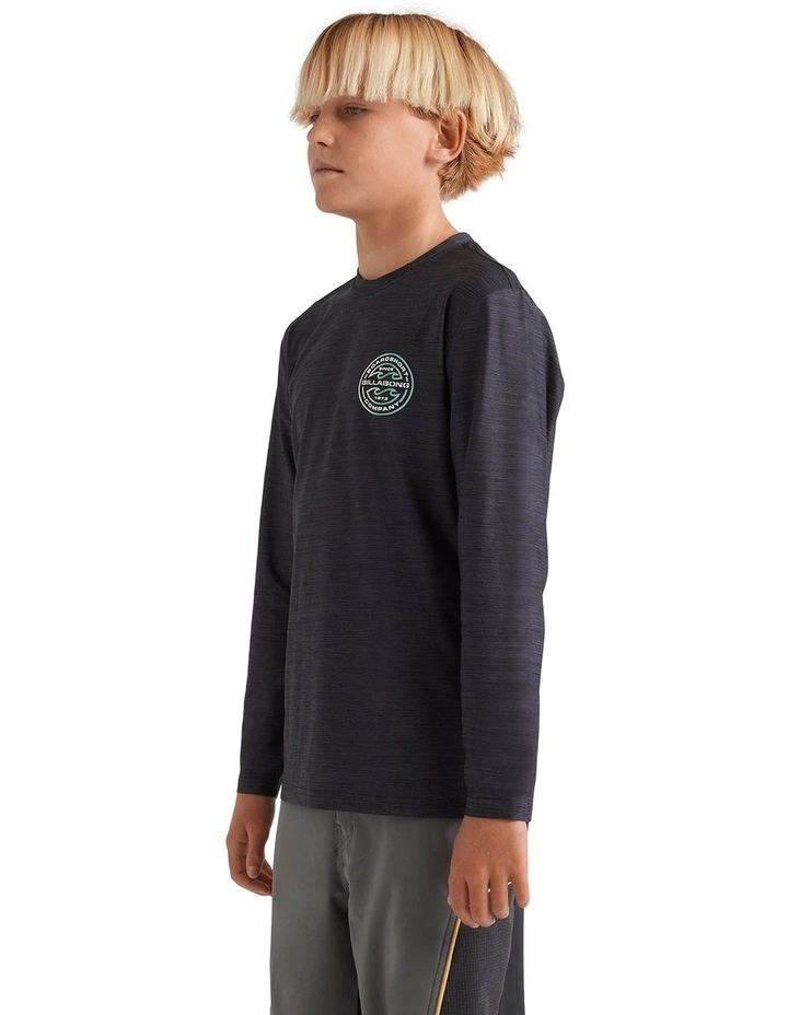 Rotor Shorline Long Sleeve Rash Vest Black Heather image 3