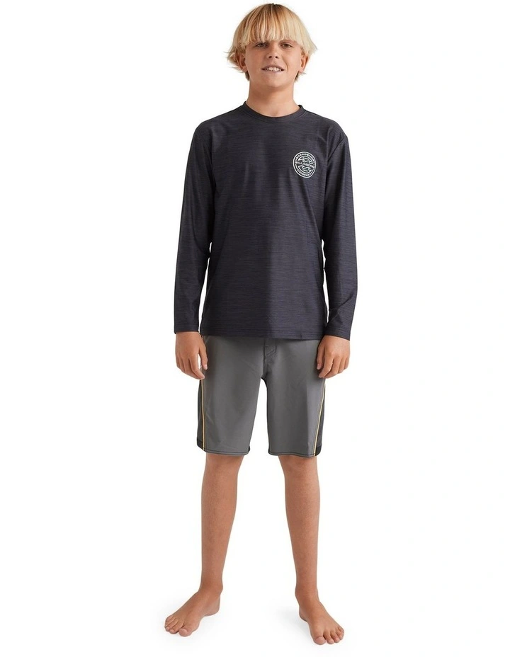 Rotor Shorline Long Sleeve Rash Vest Black Heather image 4