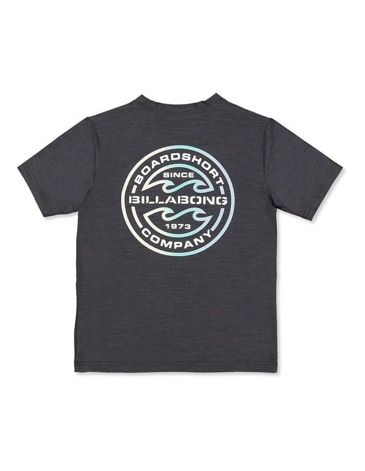 Rotor Shorline Short Sleeve Rash Vest in Black image 2