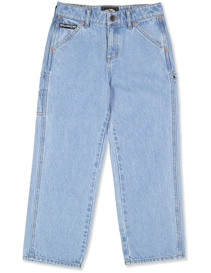 Spec 73 Relaxed Fit Denim Pants in Stone Blue image 1