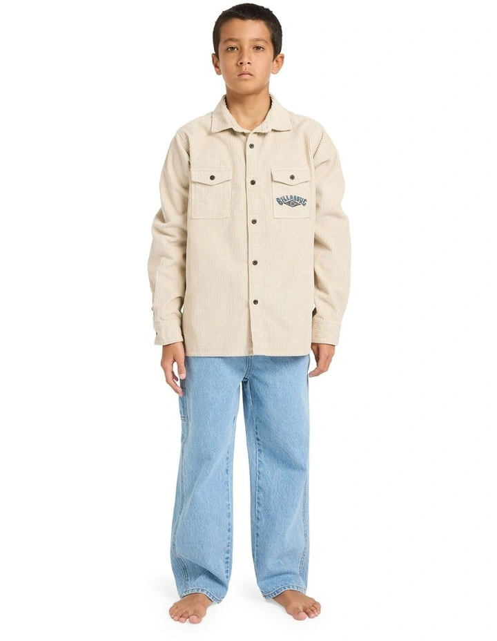 Spec 73 Relaxed Fit Denim Pants in Stone Blue image 3