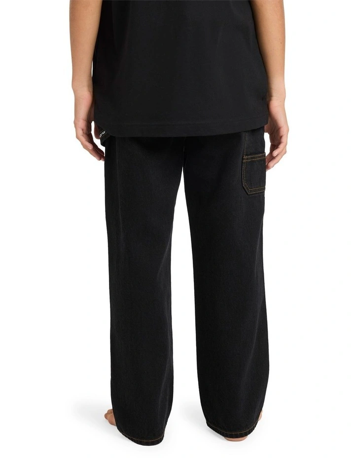 Spec 73 Relaxed Fit Denim Pants in Washed Black image 2