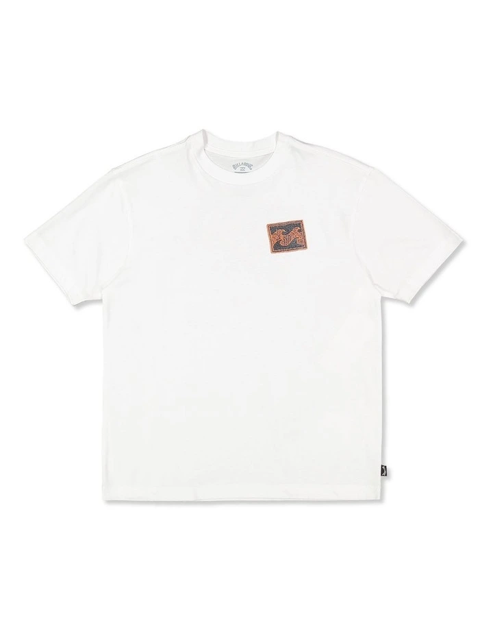 Crayon Wave T-shirt in White image 1