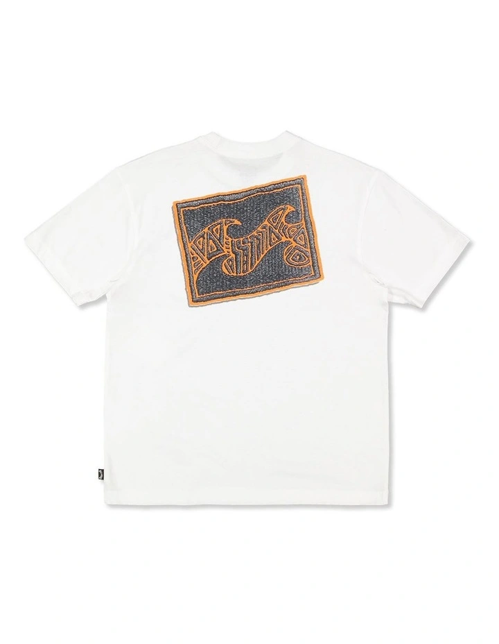 Crayon Wave T-shirt in White image 2