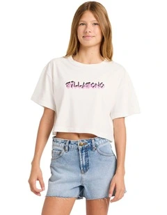 Say My Name Oversized T-shirt in Salt Crystal