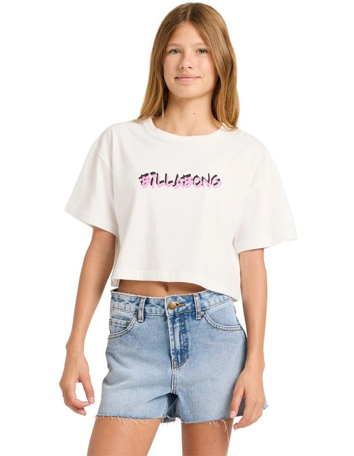 Say My Name Oversized T-shirt in Salt Crystal image 1