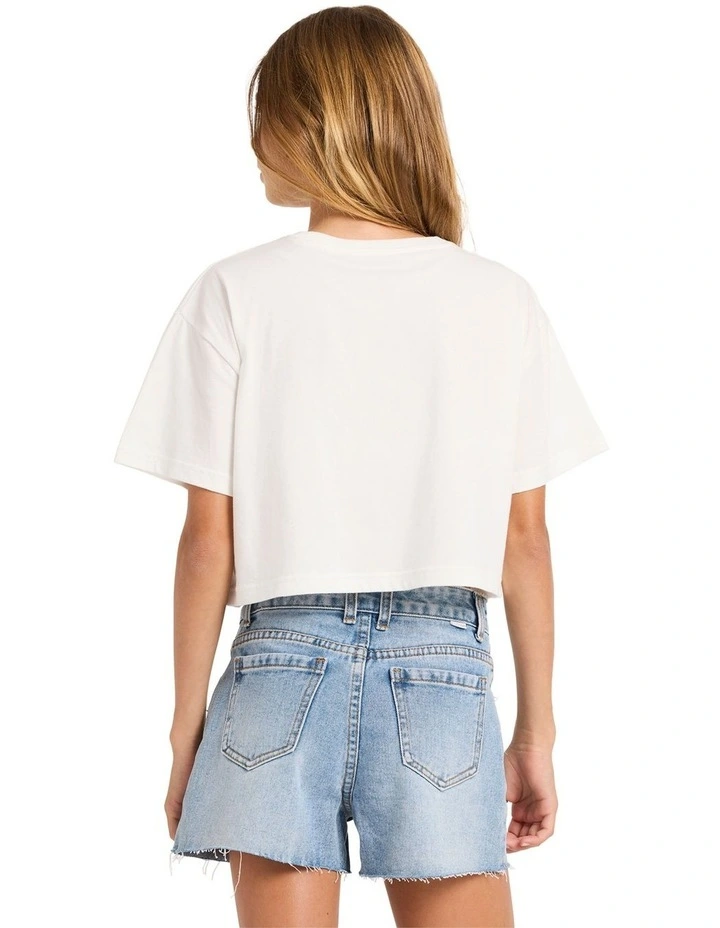 Say My Name Oversized T-shirt in Salt Crystal image 2