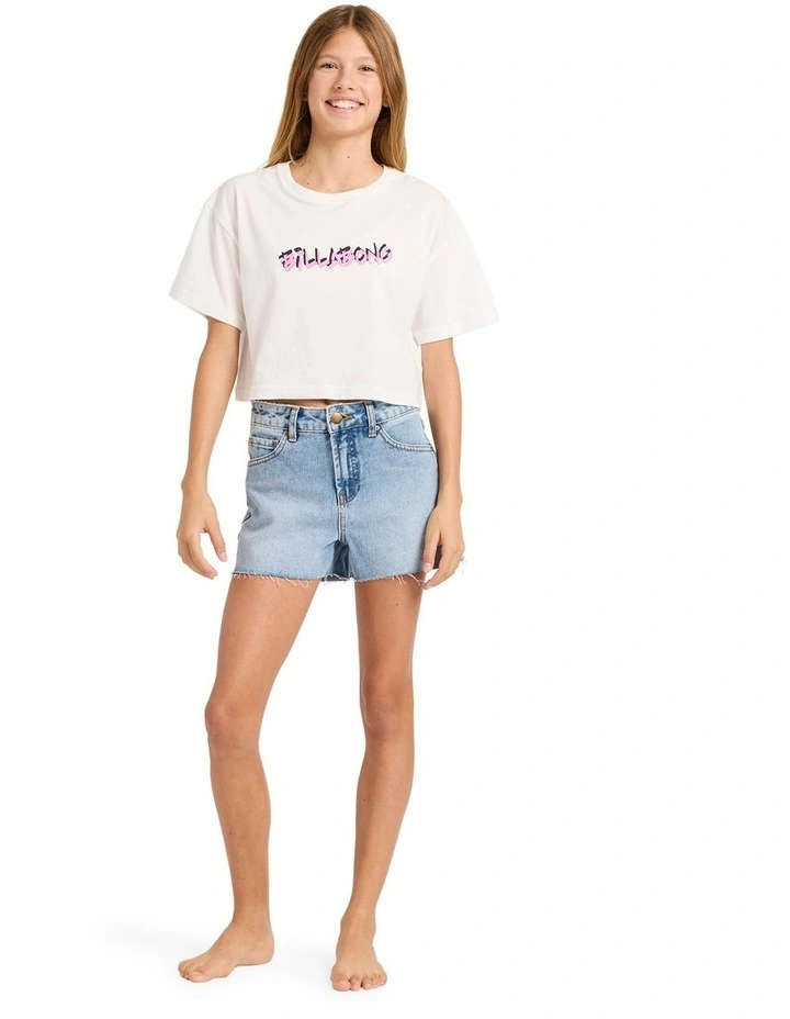Say My Name Oversized T-shirt in Salt Crystal image 4