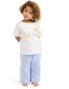 Toddlers Crew Neck Top in White