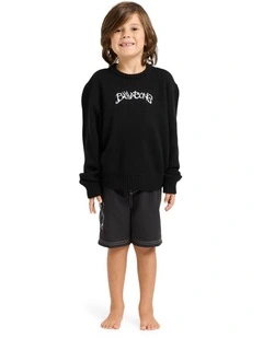 Toddlers Filthy Crew Neck T-shirt in Black