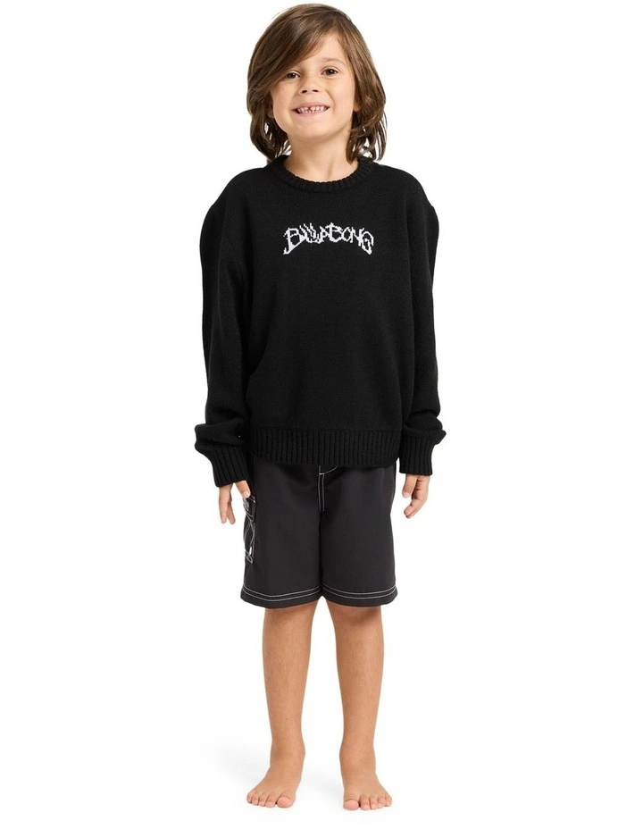 Toddlers Filthy Crew Neck T-shirt in Black image 1