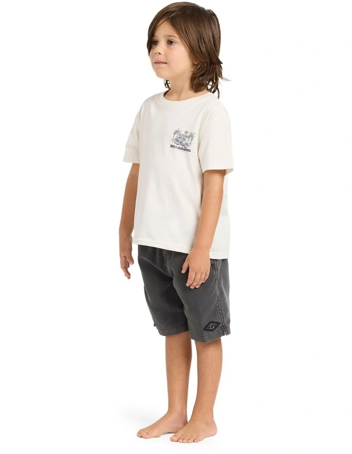 Toddlers Rush To T-shirt in Off White image 2