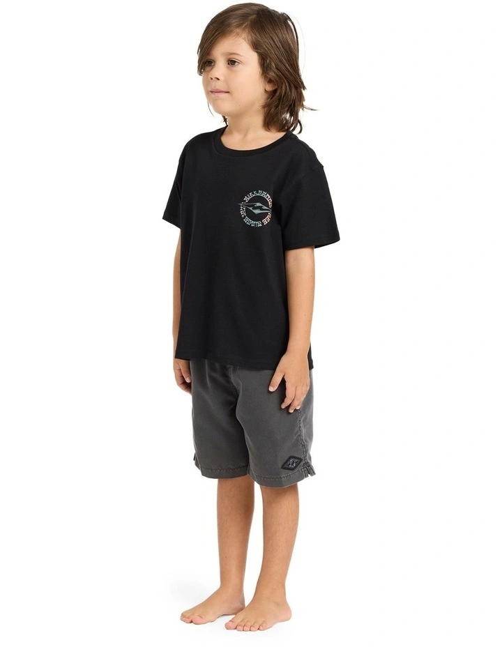 Toddlers Hollow T-shirt in Black image 3