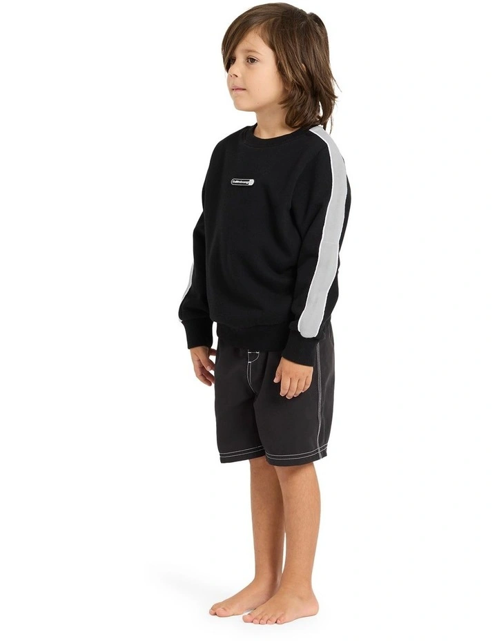Toddlers Spec 73 Crew Neck Jumper in Black image 3