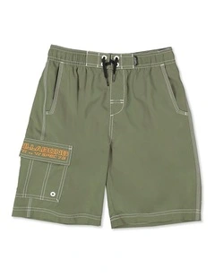 Throw On Boardshorts in Cypress Green
