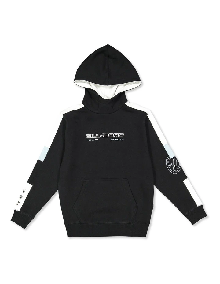 Spec 73 Pullover Hoodie in Black image 1