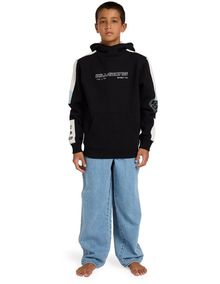 Spec 73 Pullover Hoodie in Black image 3