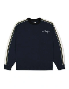 Script Sweatshirt in Navy