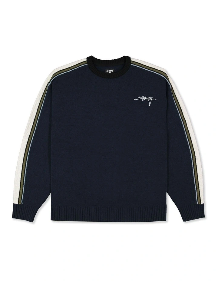Script Sweatshirt in Navy image 1