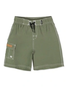 Throw On Boardshorts in Cypress Green