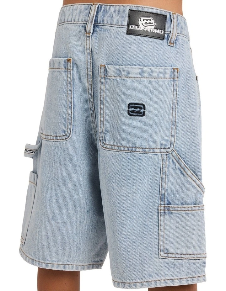 Boys 8-16 Bad Dog 21 Walkshorts In Washed Indigo image 4
