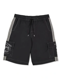 Boys 8-16 Boys Throw On 3.0 18 Boardshorts Black/Grey