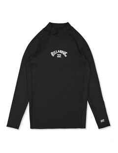 Boys 8-16 Boys All Day Arch Long Sleeve Rash Vest Black