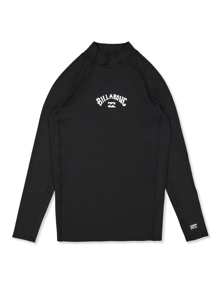 Boys 8-16 Boys All Day Arch Long Sleeve Rash Vest Black image 1