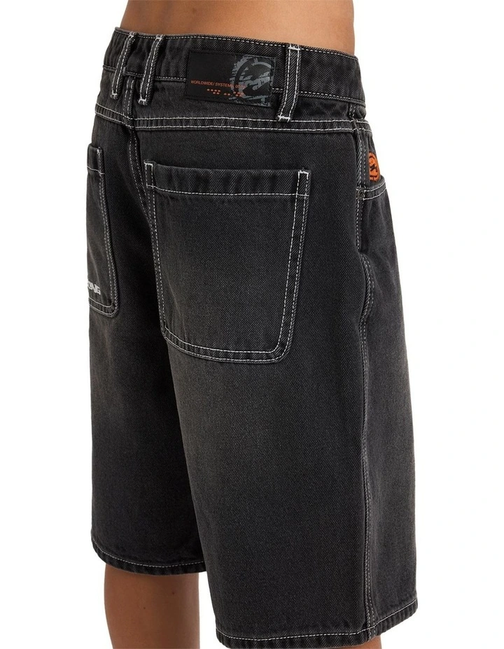 Boys 8-16 Boys Spec Denim Shorts Black image 4
