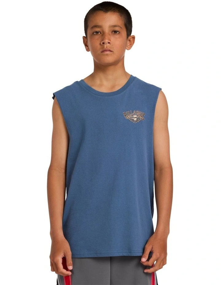 Boys 8-16 Boys Heritage Arch Muscle China Blue image 1