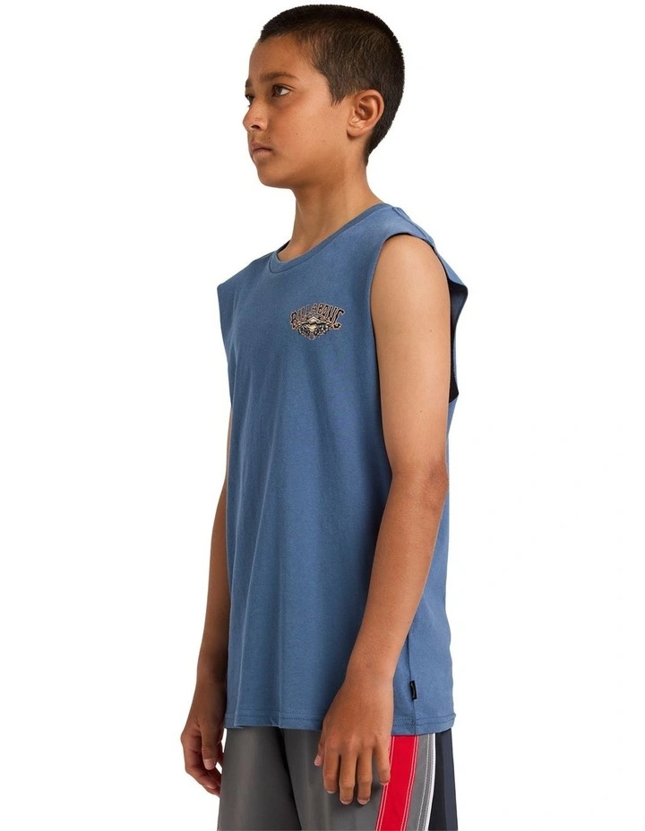 Boys 8-16 Boys Heritage Arch Muscle China Blue image 3