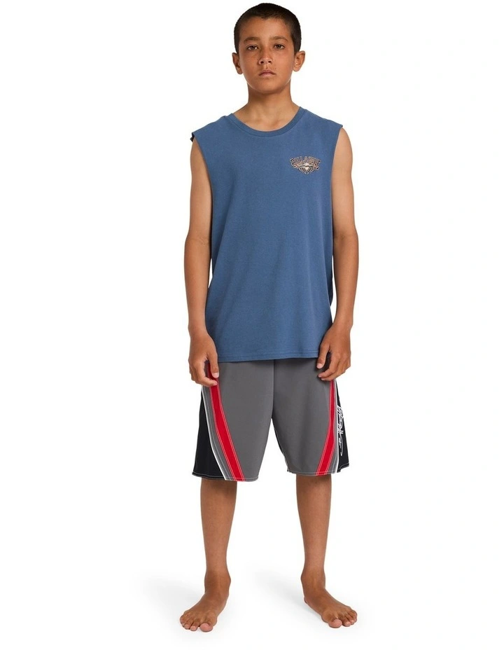 Boys 8-16 Boys Heritage Arch Muscle China Blue image 5