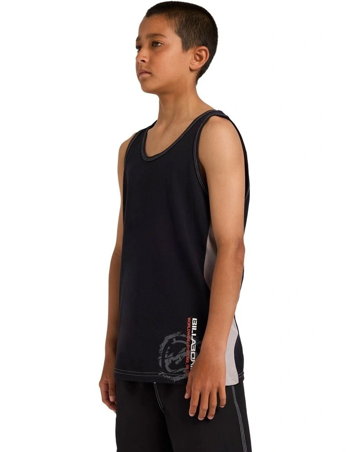 Boys 8-16 Boys Spec Blast Tank Top Off Black image 3