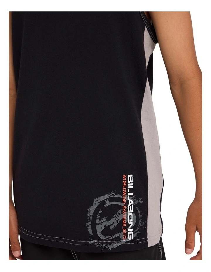 Boys 8-16 Boys Spec Blast Tank Top Off Black image 4