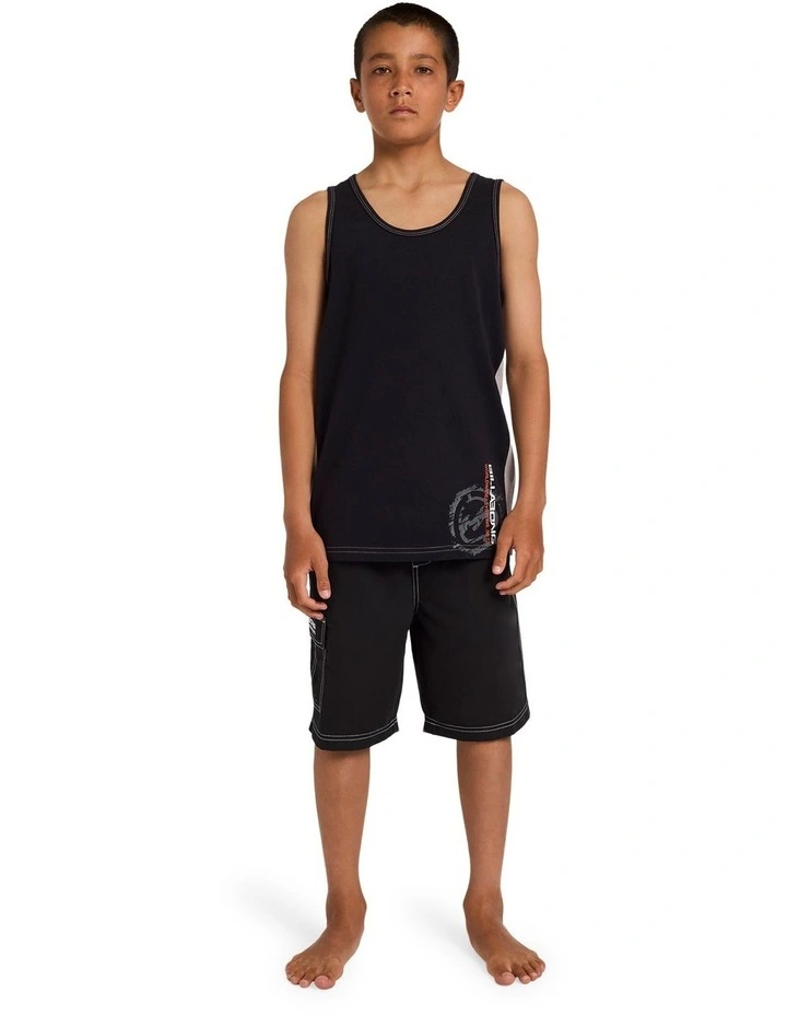 Boys 8-16 Boys Spec Blast Tank Top Off Black image 5