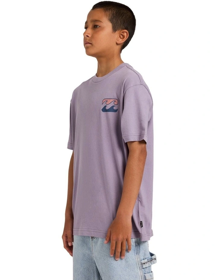 Boys 8-16 Boys Crayon Wave T-Shirt in Purple Ash image 3