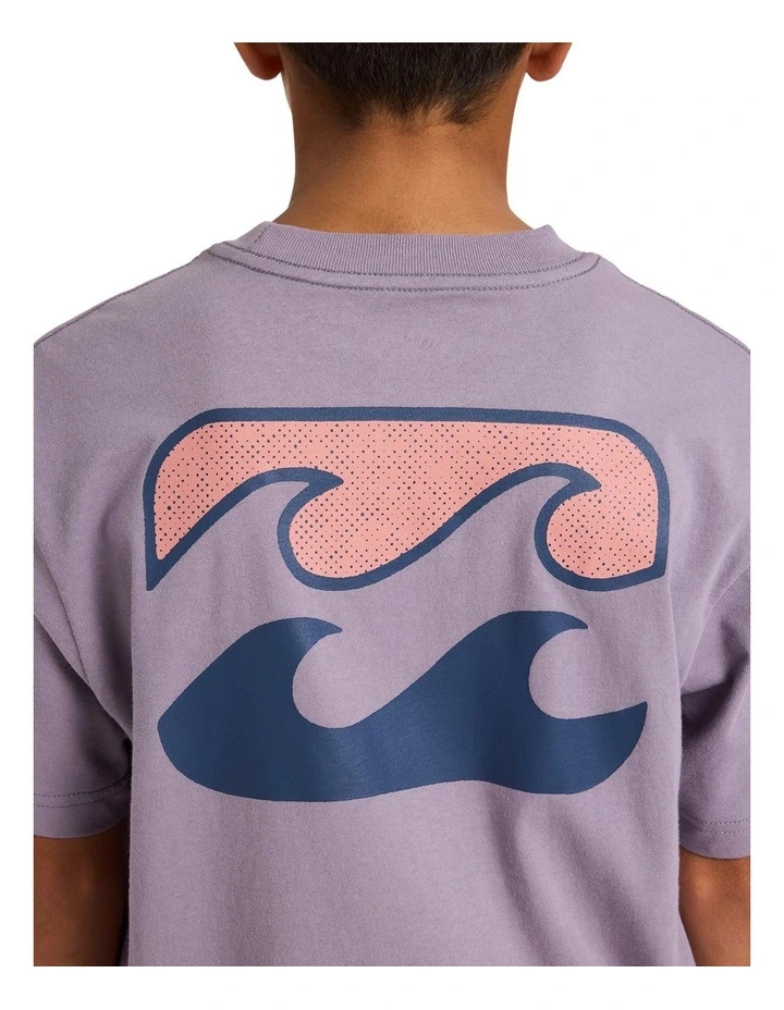 Boys 8-16 Boys Crayon Wave T-Shirt in Purple Ash image 4