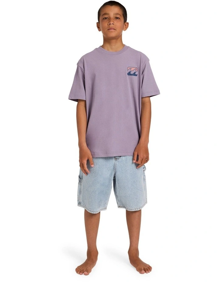 Boys 8-16 Boys Crayon Wave T-Shirt in Purple Ash image 5