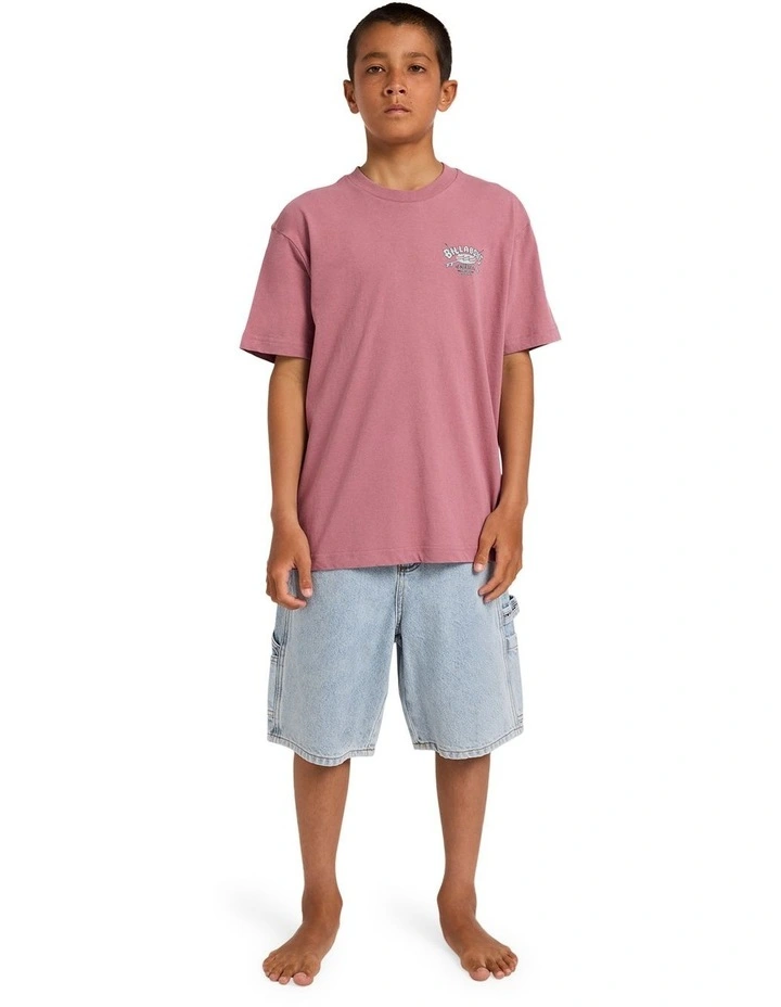 Boys 8-16 Boys Heritage Arch T-Shirt in Red Dahlia image 5